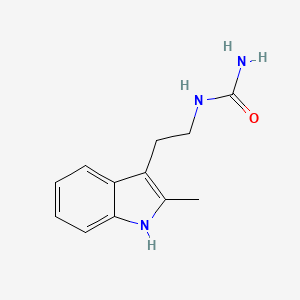 molecular formula C12H15N3O B5582830 N-[2-(2-methyl-1H-indol-3-yl)ethyl]urea 