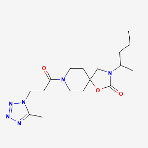 3-(1-methylbutyl)-8-[3-(5-methyl-1H-tetrazol-1-yl)propanoyl]-1-oxa-3,8-diazaspiro[4.5]decan-2-one