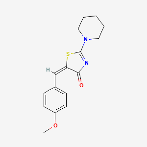 5-(4-methoxybenzylidene)-2-(1-piperidinyl)-1,3-thiazol-4(5H)-one