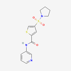 N-3-pyridinyl-4-(1-pyrrolidinylsulfonyl)-2-thiophenecarboxamide