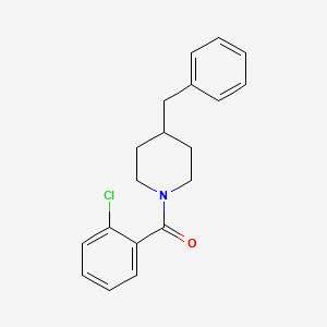 molecular formula C19H20ClNO B5582854 4-benzyl-1-(2-chlorobenzoyl)piperidine 