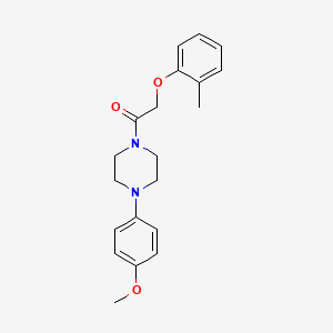 1-(4-methoxyphenyl)-4-[(2-methylphenoxy)acetyl]piperazine