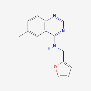 molecular formula C14H13N3O B5582931 N-(2-furylmethyl)-6-methyl-4-quinazolinamine 