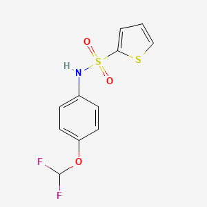 N-[4-(difluoromethoxy)phenyl]-2-thiophenesulfonamide