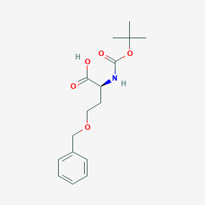 molecular formula C18H25NO6 B558297 (S)-4-(苄氧基)-2-((叔丁氧羰基)氨基)丁酸 CAS No. 59408-74-1
