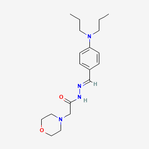 N'-[4-(dipropylamino)benzylidene]-2-(4-morpholinyl)acetohydrazide