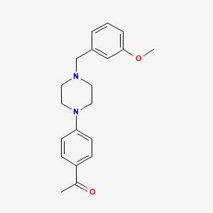 1-{4-[4-(3-methoxybenzyl)-1-piperazinyl]phenyl}ethanone