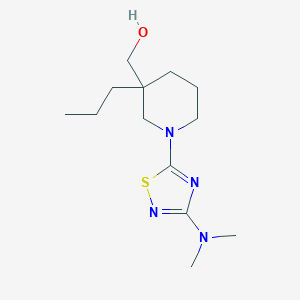 {1-[3-(dimethylamino)-1,2,4-thiadiazol-5-yl]-3-propylpiperidin-3-yl}methanol