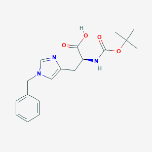 B558302 L-Histidine, N-[(1,1-dimethylethoxy)carbonyl]-1-(phenylmethyl)- CAS No. 20898-44-6