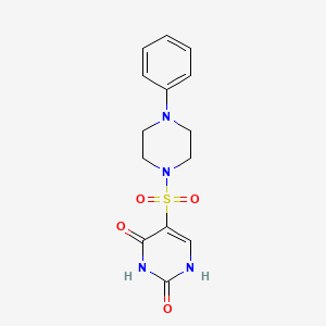 2-hydroxy-5-[(4-phenyl-1-piperazinyl)sulfonyl]-4(3H)-pyrimidinone