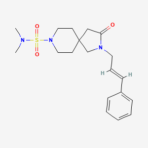 N,N-dimethyl-3-oxo-2-[(2E)-3-phenyl-2-propen-1-yl]-2,8-diazaspiro[4.5]decane-8-sulfonamide