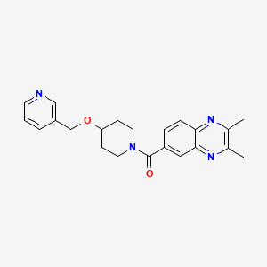 2,3-dimethyl-6-{[4-(3-pyridinylmethoxy)-1-piperidinyl]carbonyl}quinoxaline