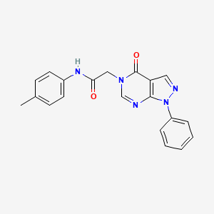 N-(4-methylphenyl)-2-(4-oxo-1-phenyl-1,4-dihydro-5H-pyrazolo[3,4-d]pyrimidin-5-yl)acetamide