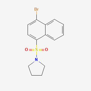 1-[(4-bromo-1-naphthyl)sulfonyl]pyrrolidine