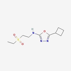 5-cyclobutyl-N-[2-(ethylsulfonyl)ethyl]-1,3,4-oxadiazol-2-amine