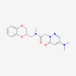 N-(2,3-dihydro-1,4-benzodioxin-2-ylmethyl)-2-[4-(dimethylamino)-6-oxopyridazin-1(6H)-yl]-N-methylacetamide