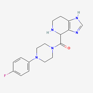 molecular formula C17H20FN5O B5583144 4-{[4-(4-fluorophenyl)-1-piperazinyl]carbonyl}-4,5,6,7-tetrahydro-1H-imidazo[4,5-c]pyridine dihydrochloride 