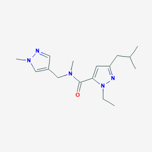 1-ethyl-3-isobutyl-N-methyl-N-[(1-methyl-1H-pyrazol-4-yl)methyl]-1H-pyrazole-5-carboxamide