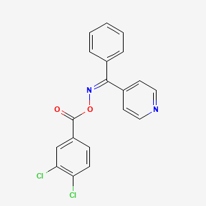 phenyl(4-pyridinyl)methanone O-(3,4-dichlorobenzoyl)oxime