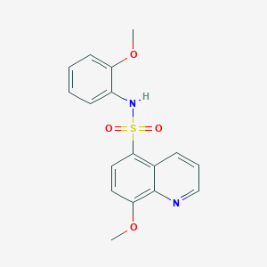 8-methoxy-N-(2-methoxyphenyl)quinoline-5-sulfonamide