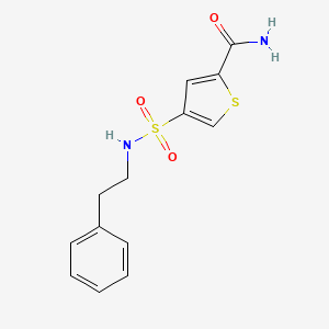 4-{[(2-phenylethyl)amino]sulfonyl}-2-thiophenecarboxamide