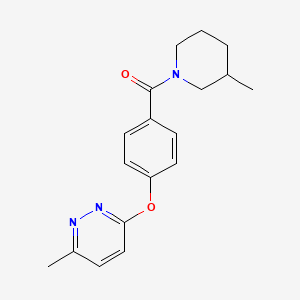 3-methyl-6-{4-[(3-methyl-1-piperidinyl)carbonyl]phenoxy}pyridazine