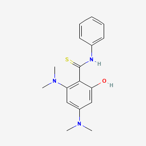 2,4-bis(dimethylamino)-6-hydroxy-N-phenylbenzenecarbothioamide