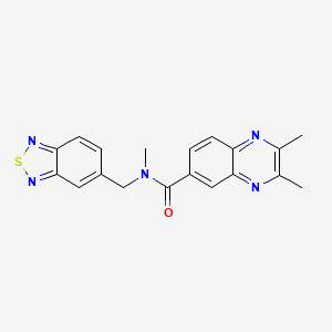 N-(2,1,3-benzothiadiazol-5-ylmethyl)-N,2,3-trimethyl-6-quinoxalinecarboxamide