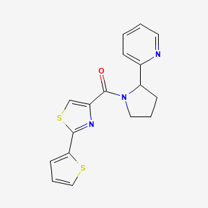 2-(1-{[2-(2-thienyl)-1,3-thiazol-4-yl]carbonyl}-2-pyrrolidinyl)pyridine