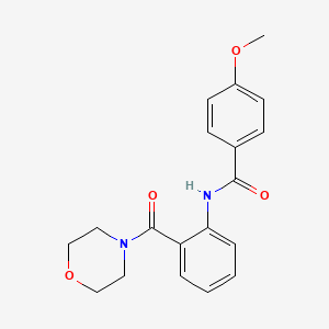 4-methoxy-N-[2-(4-morpholinylcarbonyl)phenyl]benzamide