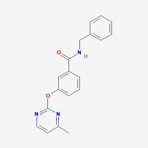 molecular formula C19H17N3O2 B5583311 N-benzyl-3-[(4-methyl-2-pyrimidinyl)oxy]benzamide 