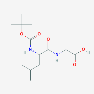 molecular formula C13H24N2O5 B558332 (S)-2-(2-((叔丁氧羰基)氨基)-4-甲基戊酰胺基)乙酸 CAS No. 32991-17-6