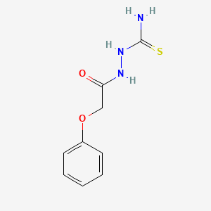 molecular formula C9H11N3O2S B5583347 2-(phenoxyacetyl)hydrazinecarbothioamide 