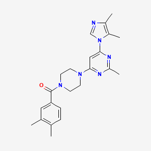 4-[4-(3,4-dimethylbenzoyl)-1-piperazinyl]-6-(4,5-dimethyl-1H-imidazol-1-yl)-2-methylpyrimidine