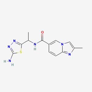 N-[1-(5-amino-1,3,4-thiadiazol-2-yl)ethyl]-2-methylimidazo[1,2-a]pyridine-6-carboxamide