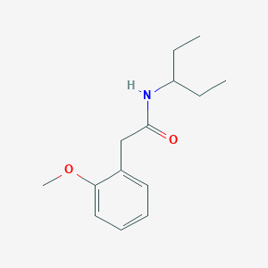 molecular formula C14H21NO2 B5583388 N-(1-ethylpropyl)-2-(2-methoxyphenyl)acetamide 