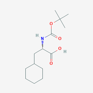 molecular formula C14H25NO4 B558345 (S)-2-((叔丁氧羰基)氨基)-3-环己基丙酸 CAS No. 37736-82-6