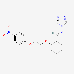 N-{2-[2-(4-nitrophenoxy)ethoxy]benzylidene}-4H-1,2,4-triazol-4-amine