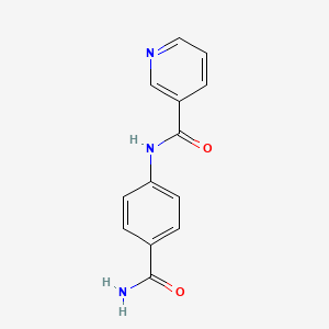 N-(4-carbamoylphenyl)pyridine-3-carboxamide