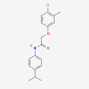 molecular formula C18H20ClNO2 B5583597 2-(4-chloro-3-methylphenoxy)-N-(4-isopropylphenyl)acetamide 