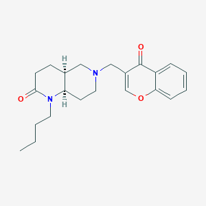 (4aS*,8aR*)-1-butyl-6-[(4-oxo-4H-chromen-3-yl)methyl]octahydro-1,6-naphthyridin-2(1H)-one