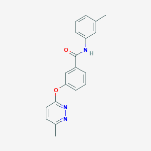 molecular formula C19H17N3O2 B5583608 N-(3-methylphenyl)-3-[(6-methyl-3-pyridazinyl)oxy]benzamide 