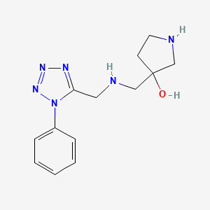 3-({[(1-phenyl-1H-tetrazol-5-yl)methyl]amino}methyl)-3-pyrrolidinol dihydrochloride