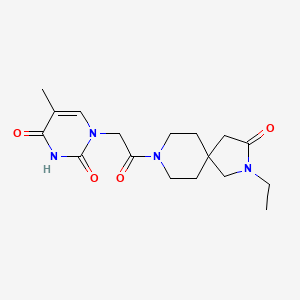 1-[2-(2-ethyl-3-oxo-2,8-diazaspiro[4.5]dec-8-yl)-2-oxoethyl]-5-methyl-2,4(1H,3H)-pyrimidinedione