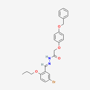 2-[4-(benzyloxy)phenoxy]-N'-(5-bromo-2-propoxybenzylidene)acetohydrazide