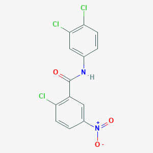 molecular formula C13H7Cl3N2O3 B5583653 2-chloro-N-(3,4-dichlorophenyl)-5-nitrobenzamide CAS No. 328258-98-6