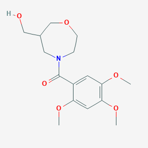 molecular formula C16H23NO6 B5583757 [4-(2,4,5-trimethoxybenzoyl)-1,4-oxazepan-6-yl]methanol 