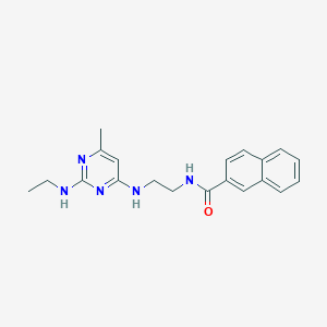 N-(2-{[2-(ethylamino)-6-methyl-4-pyrimidinyl]amino}ethyl)-2-naphthamide