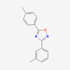 molecular formula C16H14N2O B5583856 3-(3-methylphenyl)-5-(4-methylphenyl)-1,2,4-oxadiazole 