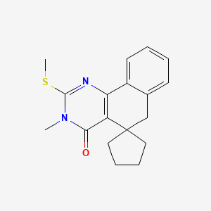 3-methyl-2-(methylthio)-3H-spiro[benzo[h]quinazoline-5,1'-cyclopentan]-4(6H)-one